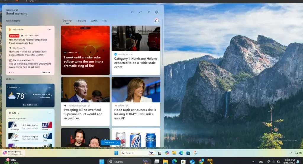 Windows 11 new test preview taskbar app details without clicking breaking news feed uwinpc.com