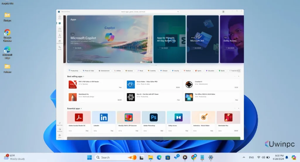 Windows 11 New Insider Build 27718 with Boot Hangs Start Menu Many New Changes uwinpc.com